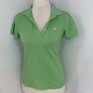 Vintage Y2K Hollister lime green polo